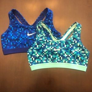 NIKE Dri-Fit Sports Bras - Lot of 2 - Size M